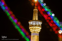 آذین بندی حرم مطهر رضوی در آستانه میلاد