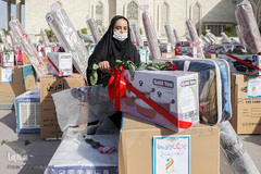 رزمایش اهدای 1000 سری جهزیه در حرم مطهر امام راحل