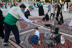 میلاد امام رضا در حرم شاهچراغ(ع)