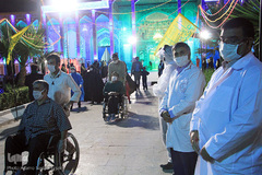 جشن میلاد امام رضا در امامزاده سیدجعفر محمد (ع) یزد‎