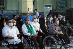 جشن میلاد امام رضا در امامزاده سیدجعفر محمد (ع) یزد‎