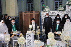 جشن میلاد امام رضا در امامزاده سیدجعفر محمد (ع) یزد‎