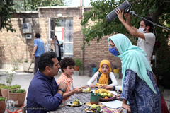 بازدید شیخ اکبری، مدیر شبکه قرآن و معارف سیما از پشت صحنه مجموعه تلویزیونی «یکی بود، یکی نبود»