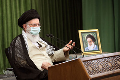 ارتباط تصویری نمایندگان مجلس با رهبر انقلاب