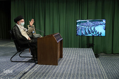 ارتباط تصویری نمایندگان مجلس با رهبر انقلاب