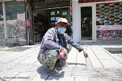 من ماسک می‌زنم