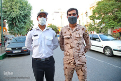 من ماسک می‌زنم