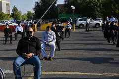 مراسم تشییع دومین پزشک شهید مدافع سلامت در تبریز