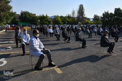 مراسم تشییع دومین پزشک شهید مدافع سلامت در تبریز