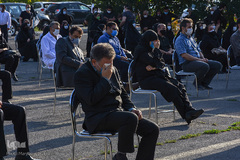 مراسم تشییع دومین پزشک شهید مدافع سلامت در تبریز