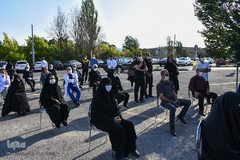 مراسم تشییع دومین پزشک شهید مدافع سلامت در تبریز