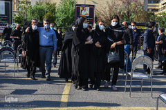 مراسم تشییع دومین پزشک شهید مدافع سلامت در تبریز