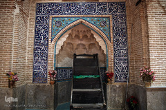 محراب شبستان چهل‌ستون مسجد جامع(عتیق) ۱۰۰۰ساله تهران