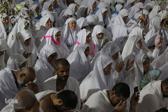 دعای عرفه حجاج ایرانی در صحرای عرفات