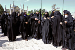 تشییع شهید بسیجی امیرحسین علیخانی در قزوین