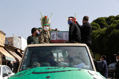 تشییع شهید بسیجی امیرحسین علیخانی در قزوین