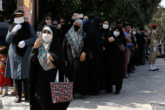 تشییع شهید بسیجی امیرحسین علیخانی در قزوین