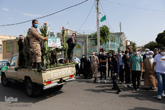 تشییع شهید بسیجی امیرحسین علیخانی در قزوین