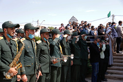 تشییع شهید بسیجی امیرحسین علیخانی در قزوین