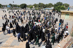 تشییع شهید بسیجی امیرحسین علیخانی در قزوین