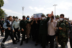 تشییع شهید بسیجی امیرحسین علیخانی در قزوین