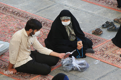 مراسم دعای عرفه در جوار کریمه اهل بیت