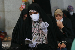 مراسم دعای عرفه در جوار کریمه اهل بیت