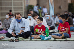 مراسم دعای عرفه در مسجدالنبی (ص) قزوین