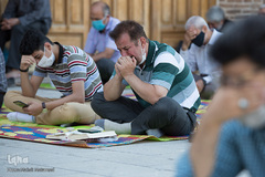 مراسم دعای عرفه در مسجدالنبی (ص) قزوین