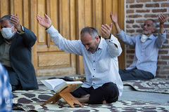 مراسم دعای عرفه در مسجدالنبی (ص) قزوین