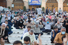 مراسم دعای عرفه در مسجدالنبی (ص) قزوین