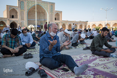 مراسم دعای عرفه در مسجدالنبی (ص) قزوین