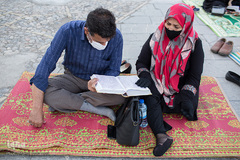 مراسم دعای عرفه در مسجدالنبی (ص) قزوین