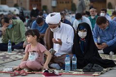 مراسم دعای عرفه در مسجدالنبی (ص) قزوین