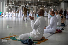 طواف وداع حجاج بیت االله الحرام در آخرین روز حج تمتع ۱۴۴۱