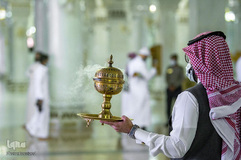 طواف وداع حجاج بیت االله الحرام در آخرین روز حج تمتع ۱۴۴۱