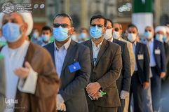 تعویض پرچم حرم حضرت علی(ع)