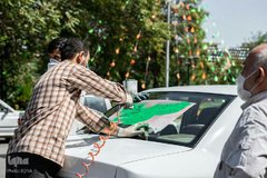 حرکت کاروان شادی عید غدیر در همدان