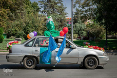 حرکت کاروان شادی عید غدیر در همدان