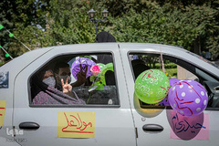 حرکت کاروان شادی عید غدیر در همدان