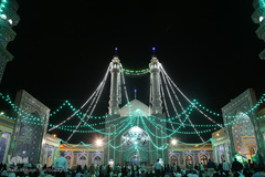 حرم کریمه اهل بیت(ع) در شب عید غدیر