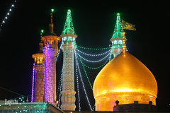حرم کریمه اهل بیت(ع) در شب عید غدیر