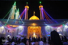 حرم کریمه اهل بیت(ع) در شب عید غدیر