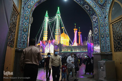 حرم کریمه اهل بیت(ع) در شب عید غدیر