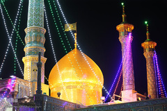 حرم کریمه اهل بیت(ع) در شب عید غدیر