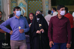 حرم کریمه اهل بیت(ع) در شب عید غدیر