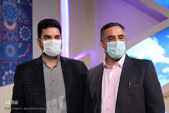 احمد ابوالقاسمی و حمیدرضا احمدی‌وفا، پشت صحنه برنامه تلویزیونی «ترنم»