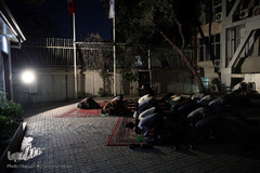 اقامه نماز جماعت شرکت کنندگان در مراسم رونمایی از پوستر پویش#روضه_های_خانگی