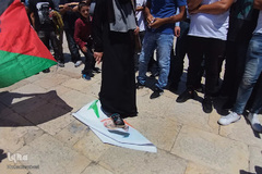 اعتراض فلسطینیان سرزمینهای اشغالی  به عادی سازی روابط امارات و رژیم صهیونیستی