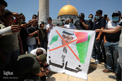 اعتراض فلسطینیان سرزمینهای اشغالی  به عادی سازی روابط امارات و رژیم صهیونیستی